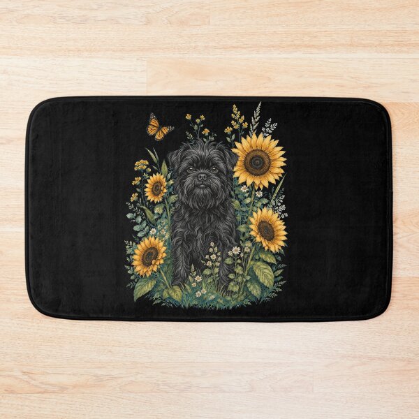 Item preview, Affenpinscher With Sunflower Cottagecore Art Dog Owner designed and sold by TerryConnells.