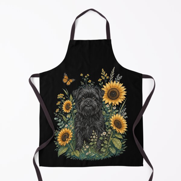 Item preview, Affenpinscher With Sunflower Cottagecore Art Dog Owner designed and sold by TerryConnells.