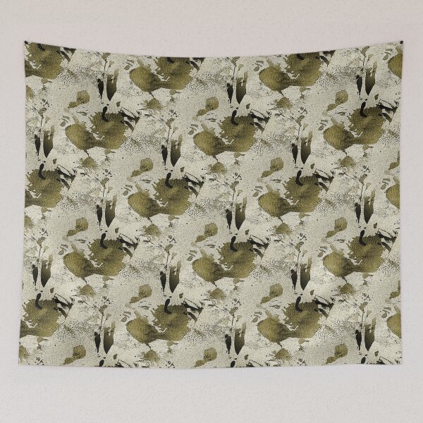 Item preview, Monochromatic Olive Green Underwater Abstract Pattern designed and sold by Artistestella.