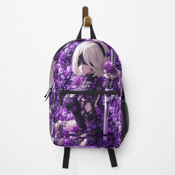 Item preview, 2B Anime Girl Purple Aesthetic Cyberpunk Waifu Gaming Manga designed and sold by Dyan4.