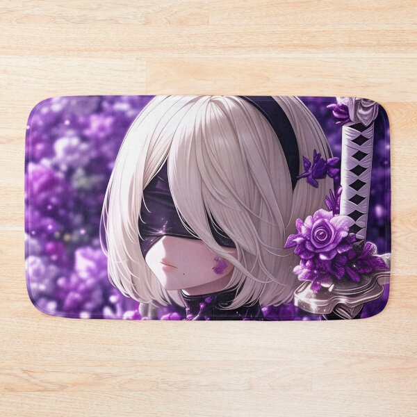 Item preview, 2B Anime Girl Purple Aesthetic Cyberpunk Waifu Gaming Manga  designed and sold by Dyan4.