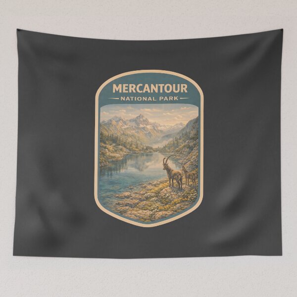 Item preview, Vintage French National Park Prints: Mercantour National Park designed and sold by PinUpPizzazz.