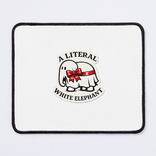 Item preview, Literal White Elephant Gift Exchange Christmas designed and sold by chattsuede.
