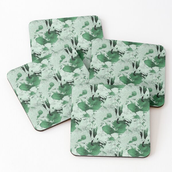 Item preview, Monochromatic Green Underwater Abstract Pattern designed and sold by Artistestella.