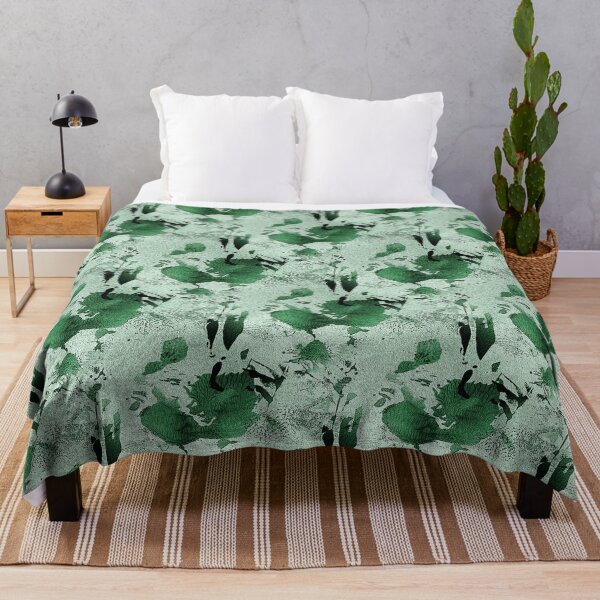 Item preview, Monochromatic Green Underwater Abstract Pattern designed and sold by Artistestella.