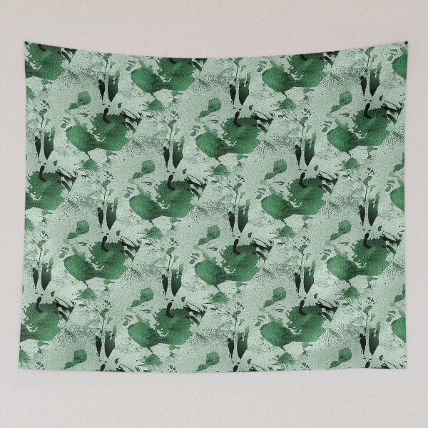 Item preview, Monochromatic Green Underwater Abstract Pattern designed and sold by Artistestella.