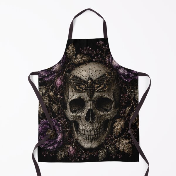 Item preview, Death moth skull with purple flowers designed and sold by BlueBerry45.