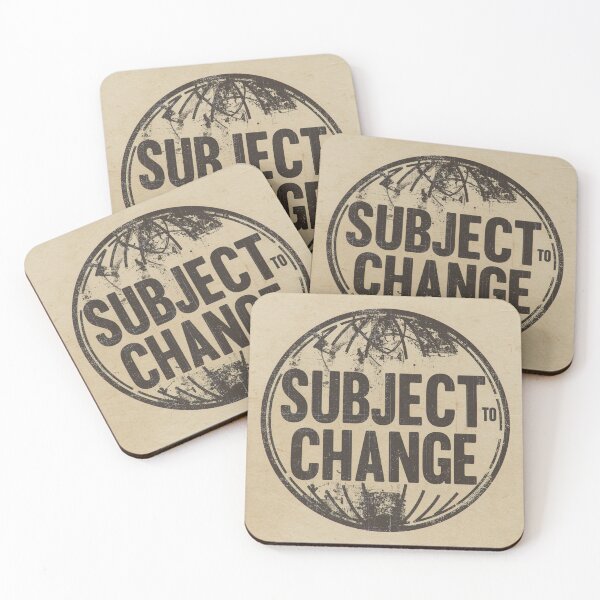 Item preview, Subject To Change – Vintage Grunge Stamp Design designed and sold by RDproject.