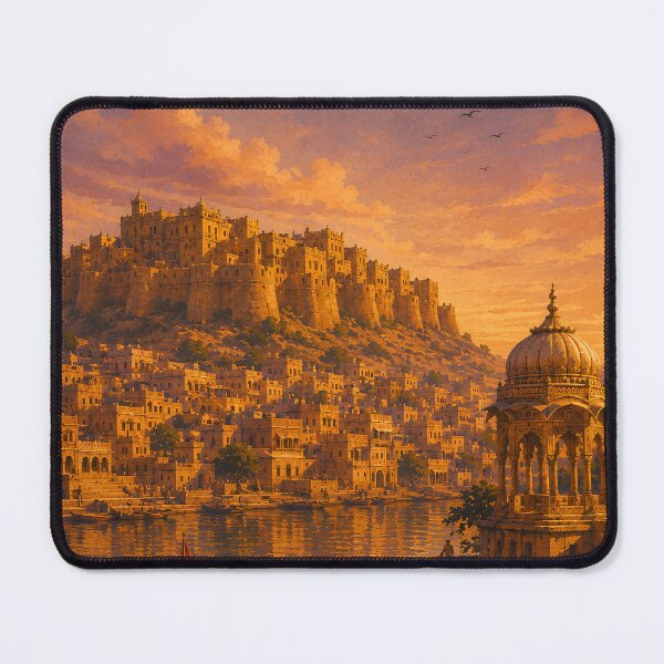 Item preview, Golden Sunset Over Jaisalmer Fort designed and sold by RajRang.