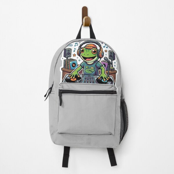 Item preview, Frog DJ Spinning Vinyl – Neon Music Cartoon Frog Party Aesthetic designed and sold by ArtsyExplorer.