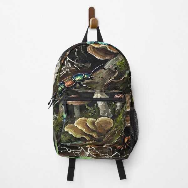 Item preview, Bioluminescent Mushroom Forest Fantasy Art | Mycelium Woodland Creature Illustration designed and sold by cr6zym1nd.