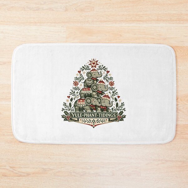 Item preview, Yulephant Tidings Christmas Elephant designed and sold by chattsuede.