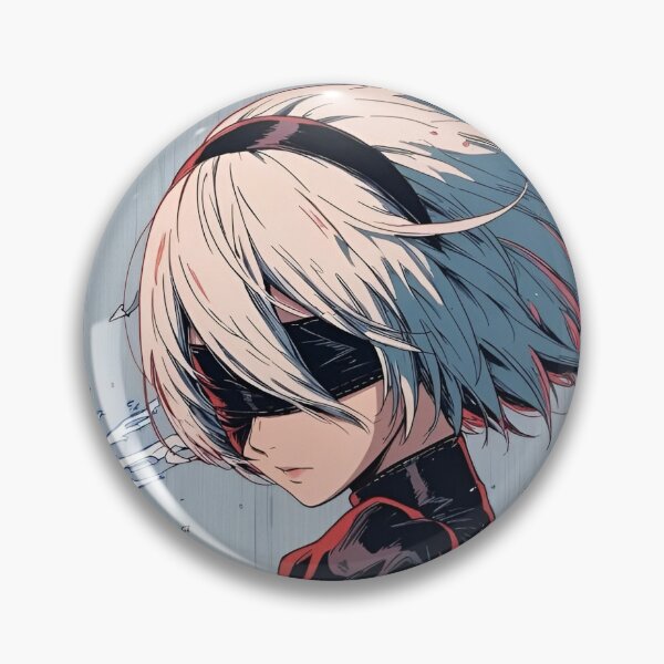 Item preview, 2B YorHa Battle Aesthetic Anime Girl | Cyberpunk Android Warrior Art | Nier Inspired Manga Style designed and sold by Dyan4.