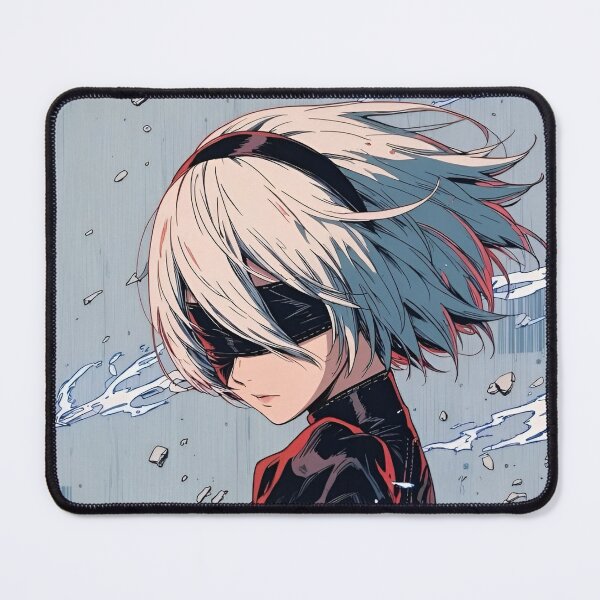 Item preview, 2B YorHa Battle Aesthetic Anime Girl | Cyberpunk Android Warrior Art | Nier Inspired Manga Style designed and sold by Dyan4.