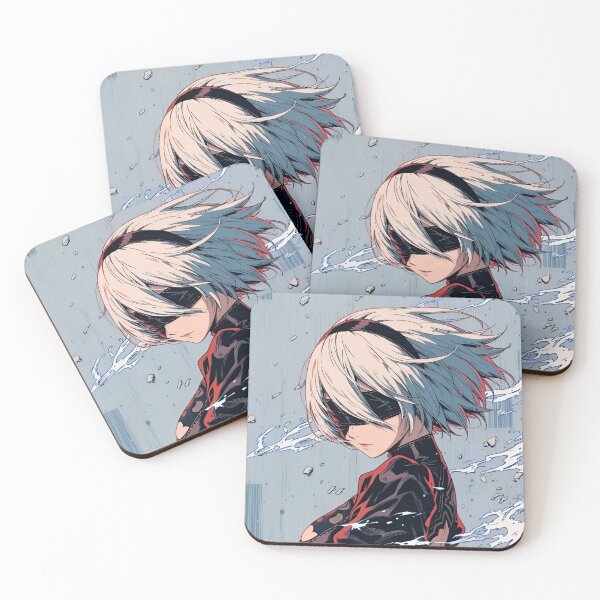 Item preview, 2B YorHa Battle Aesthetic Anime Girl | Cyberpunk Android Warrior Art | Nier Inspired Manga Style designed and sold by Dyan4.