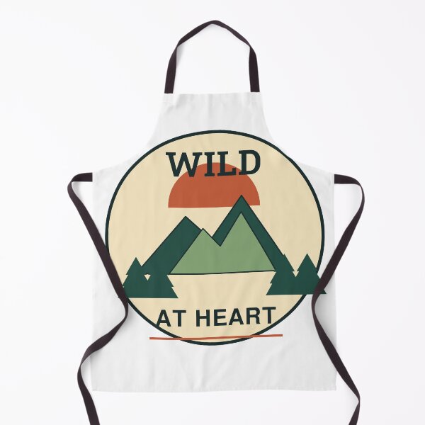 Item preview, Wild at Heart Mountain Nature Badge designed and sold by Cozy Oddities Studio.