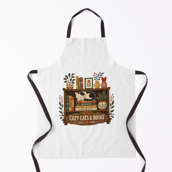 Item preview, Cozy Cats And Books Cottagecore Aesthetic designed and sold by chattsuede.