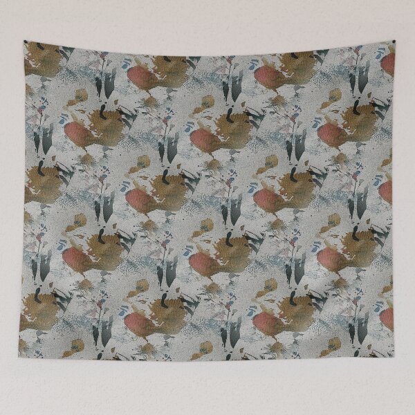 Item preview, Underwater Fish Abstract Pattern in Orange  designed and sold by Artistestella.