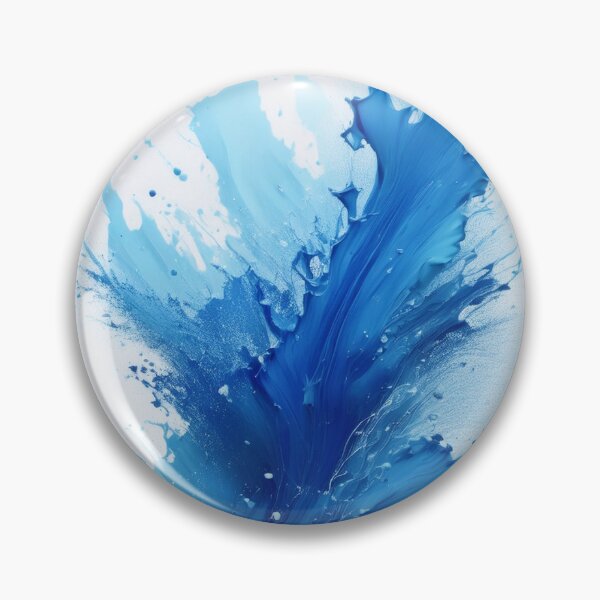 Item preview, Blue Paint Splash Abstract – Vibrant Liquid Motion Sticker designed and sold by Picmagico.