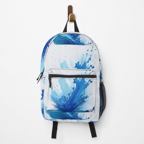 Item preview, Blue Paint Splash Abstract – Vibrant Liquid Motion Sticker designed and sold by Picmagico.