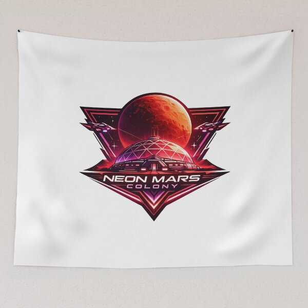 Item preview, Neon Mars Colony Cyberpunk Habitat designed and sold by chattsuede.