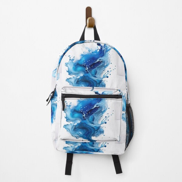 Item preview, Blue Liquid Splash Abstract – Artistic Paint Motion Sticker designed and sold by Picmagico.