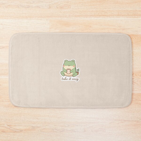 Item preview, Take It Easy Frog Sticker – Cozy Minimal Self Care Aesthetic designed and sold by Digital_products_0111.