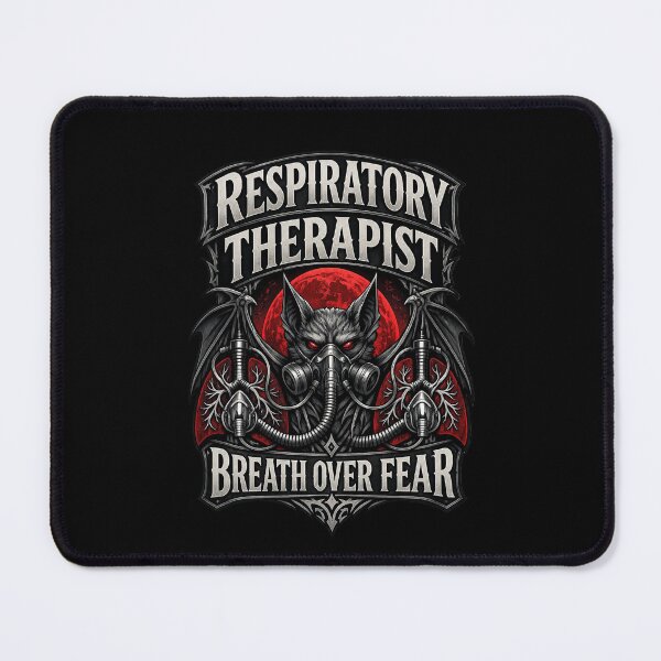 Item preview, Gothic Bat Respiratory Therapist Breath Over Fear Dark Healthcare Halloween Awareness Design designed and sold by ClinicalHubs.