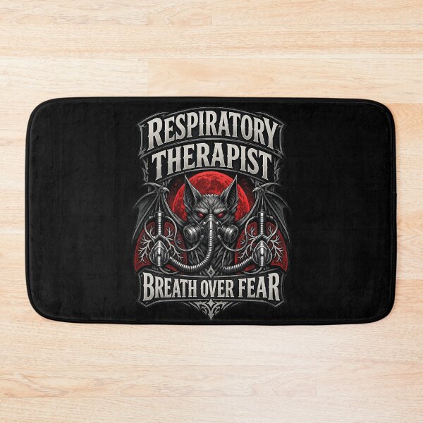 Item preview, Gothic Bat Respiratory Therapist Breath Over Fear Dark Healthcare Halloween Awareness Design designed and sold by ClinicalHubs.