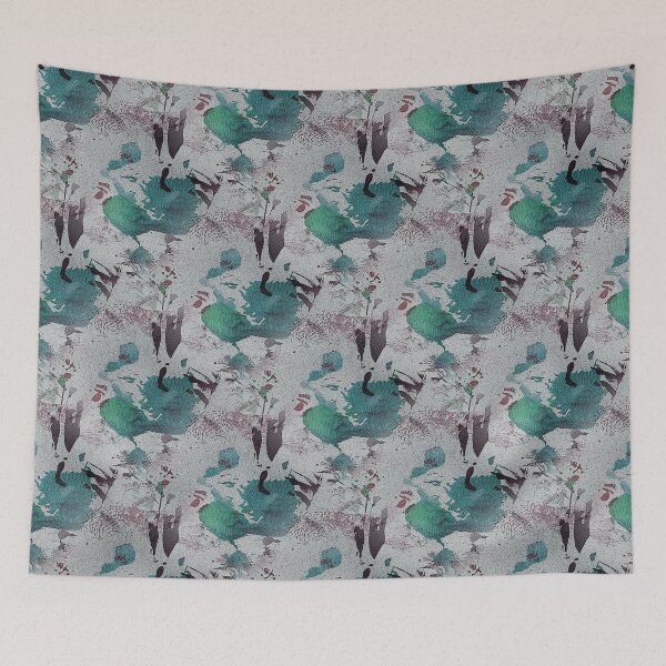 Item preview, Underwater Fish Abstract Pattern in Teal designed and sold by Artistestella.