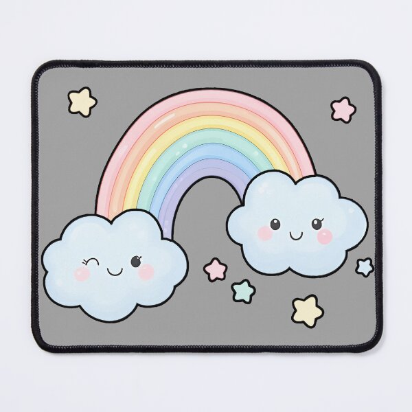 Item preview, Clouds with Rainbow designed and sold by WrenAndWhimsy.