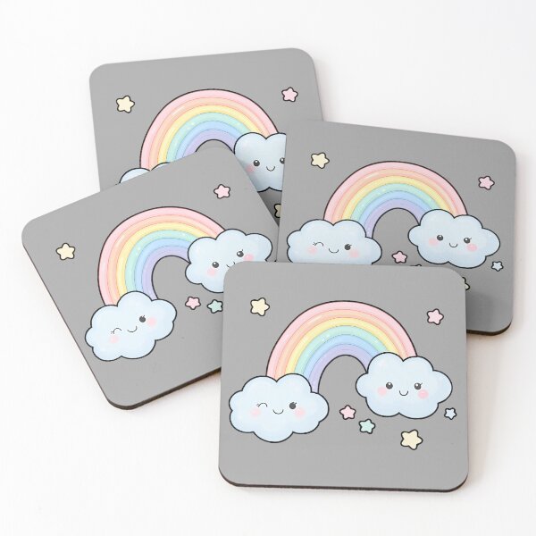 Item preview, Clouds with Rainbow designed and sold by WrenAndWhimsy.