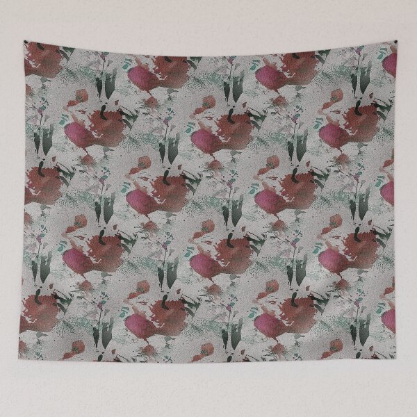 Item preview, Underwater Fish Abstract Pattern in Pink designed and sold by Artistestella.