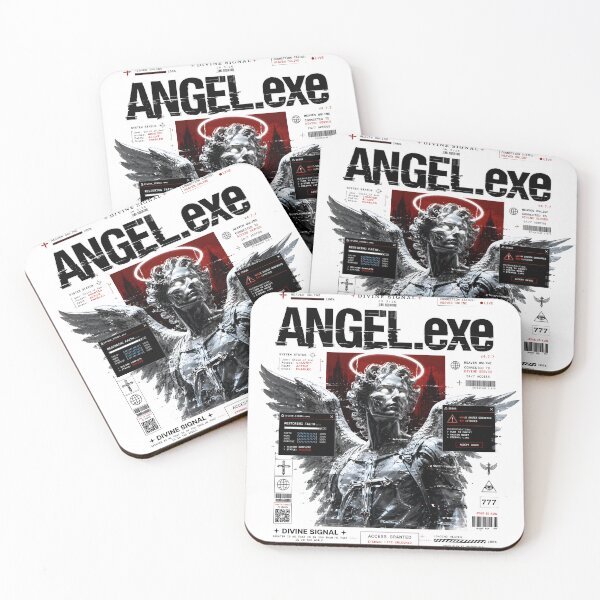 Item preview, Angel EXE Jesus Christianity Modern Grunge Style Gen Z Aesthetic Art designed and sold by ArtsyGlaze.
