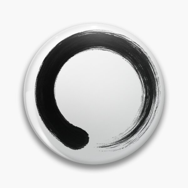 Item preview, Minimal Zen Circle Enso Brush Stroke Japanese Aesthetic Design designed and sold by Sanika arts .