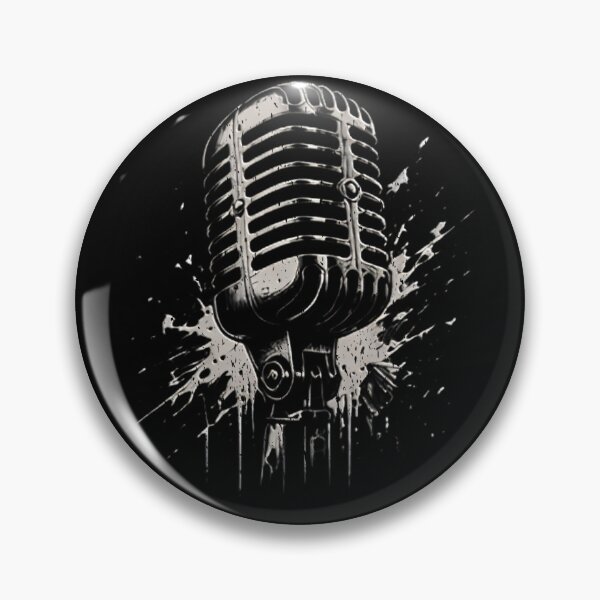 Item preview, Vintage Retro Microphone Musician Music Production Studio Mics Vintage Microphone Mixer Black and White Graphic  designed and sold by Jt41.
