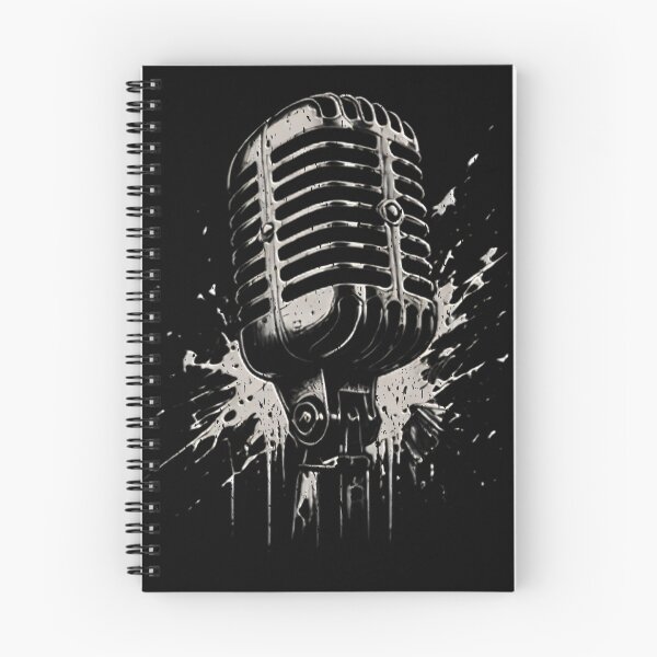 Item preview, Vintage Retro Microphone Musician Music Production Studio Mics Vintage Microphone Mixer Black and White Graphic  designed and sold by Jt41.