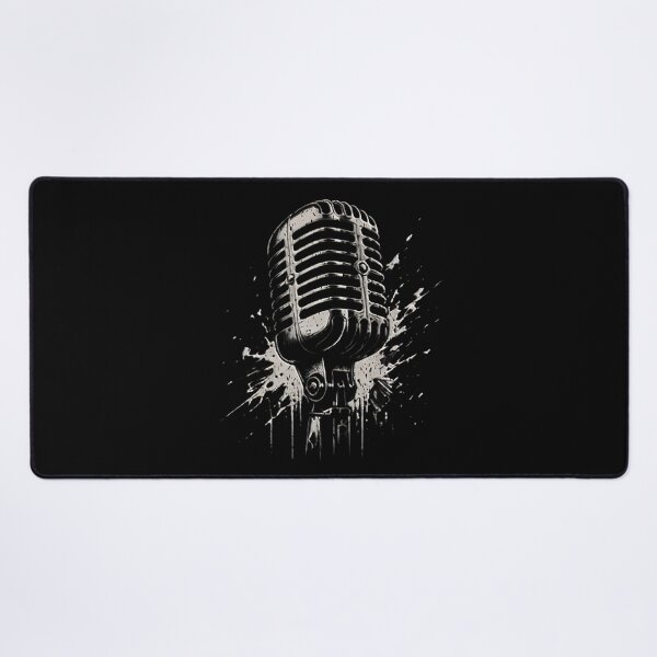 Item preview, Vintage Retro Microphone Musician Music Production Studio Mics Vintage Microphone Mixer Black and White Graphic  designed and sold by Jt41.