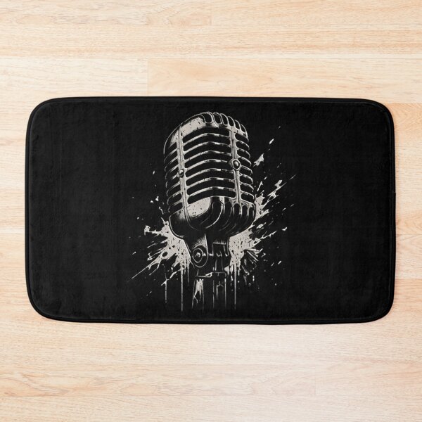 Item preview, Vintage Retro Microphone Musician Music Production Studio Mics Vintage Microphone Mixer Black and White Graphic  designed and sold by Jt41.