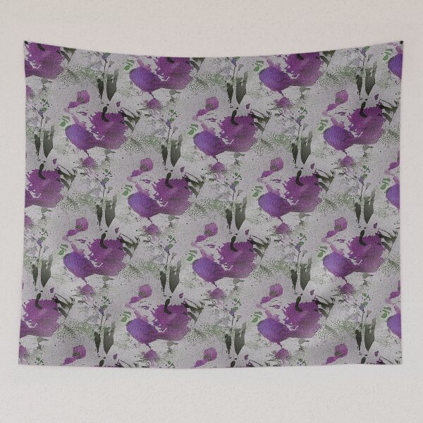 Item preview, Underwater Fish Abstract Pattern in Purple designed and sold by Artistestella.