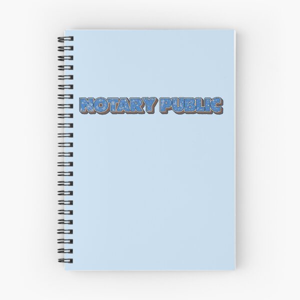 Item preview, Retro Blue Notary Public Lettering designed and sold by NotaryLife.