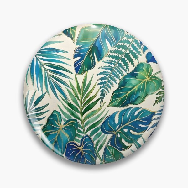 Item preview, Blue and Green Tropical Leaves designed and sold by GraphicsClub.