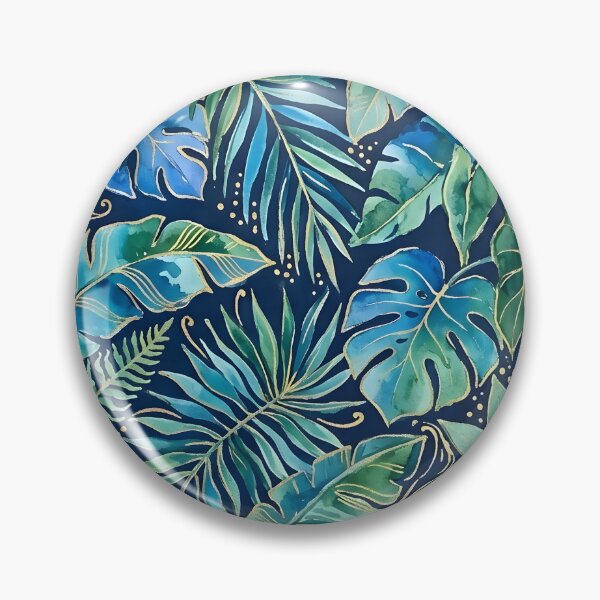 Item preview, Blue and Green Tropical Leaves designed and sold by GraphicsClub.