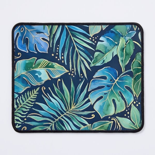 Item preview, Blue and Green Tropical Leaves designed and sold by GraphicsClub.