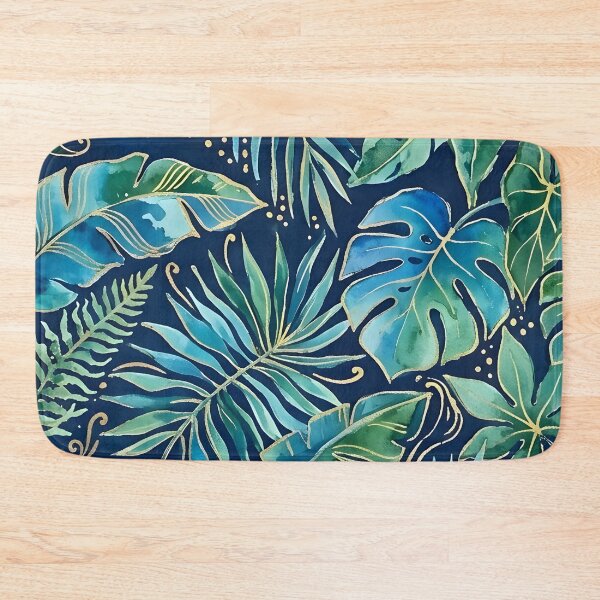 Item preview, Blue and Green Tropical Leaves designed and sold by GraphicsClub.