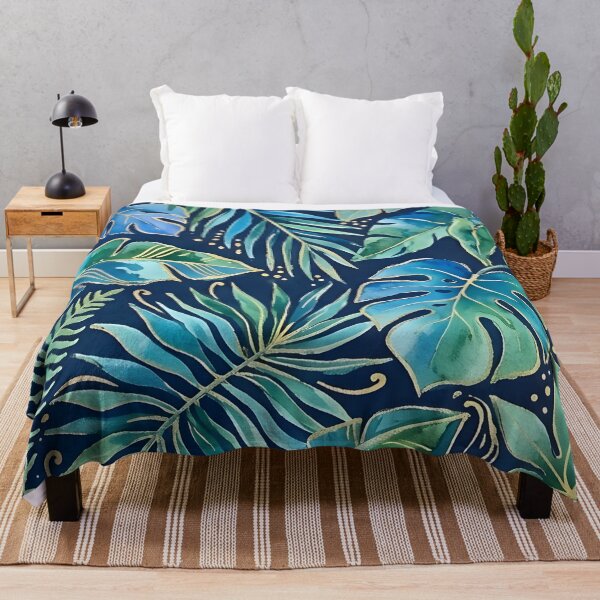 Item preview, Blue and Green Tropical Leaves designed and sold by GraphicsClub.