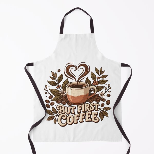Item preview, But First Coffee — Vintage Botanical Coffee Cup Heart Steam Floral Graphic Tee designed and sold by HobsS.