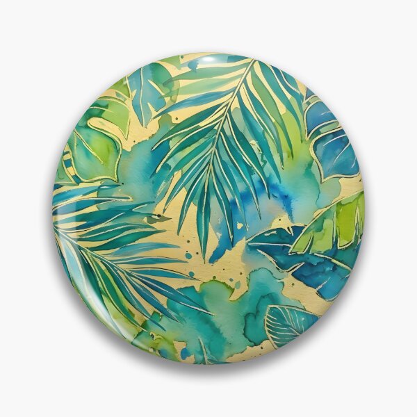 Item preview, Blue and Green Tropical Leaves designed and sold by GraphicsClub.