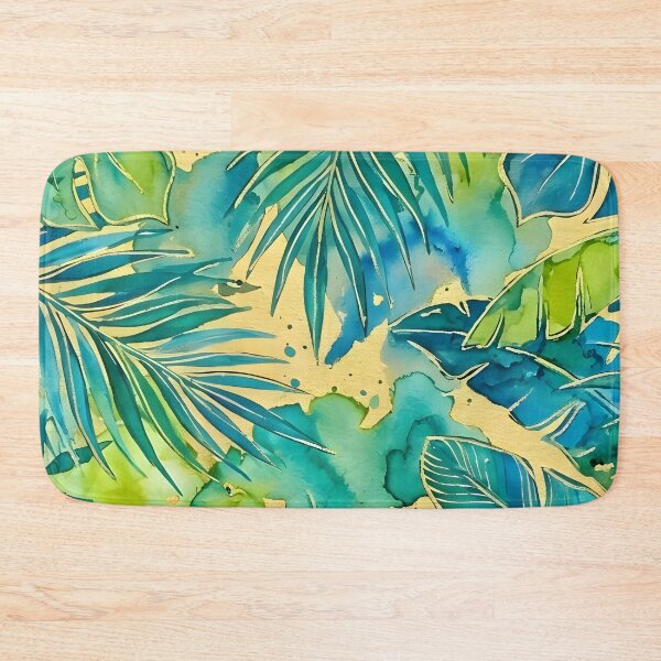 Item preview, Blue and Green Tropical Leaves designed and sold by GraphicsClub.