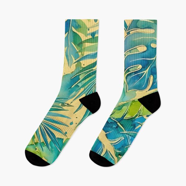 Item preview, Blue and Green Tropical Leaves designed and sold by GraphicsClub.